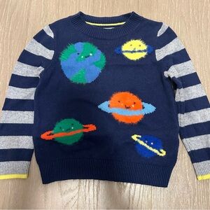 Mini Boden boys children size 3-4 years; color is navy blue/gray/multicolored